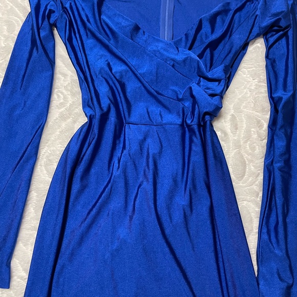 Royal blue maternity dress - size M - Picture 2 of 2